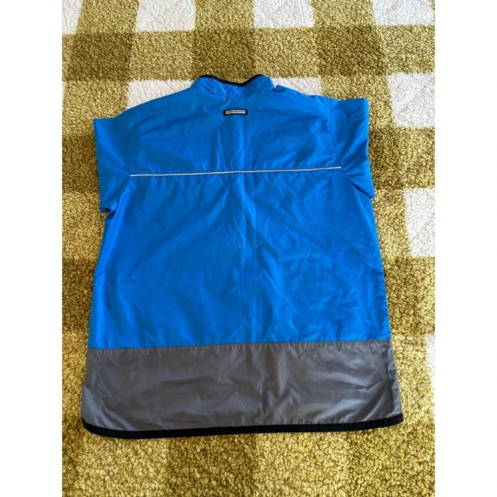 Nike Running Half Zip Windbreaker Blue Grey Colorblock Mens Large L‎ 12-14
